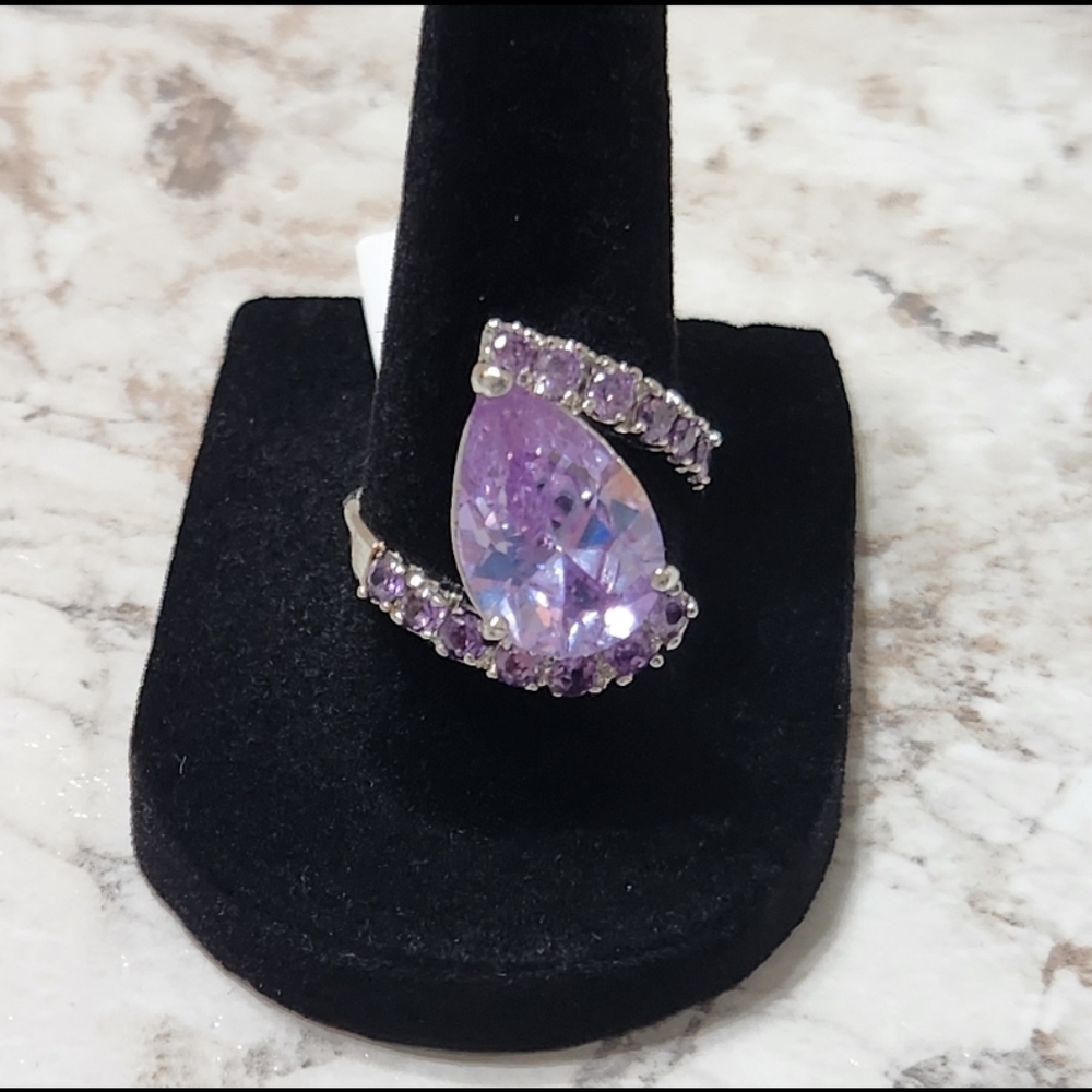 New Light Purple Gemstone Ring - Picture 4 of 6